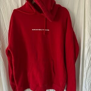 Cozy Red Hoodie Sweater